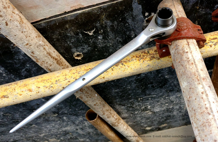 Podger Scaffold Spanner Ratchet Socket Wrench Double Sided Metric 10-36mm CR-V 