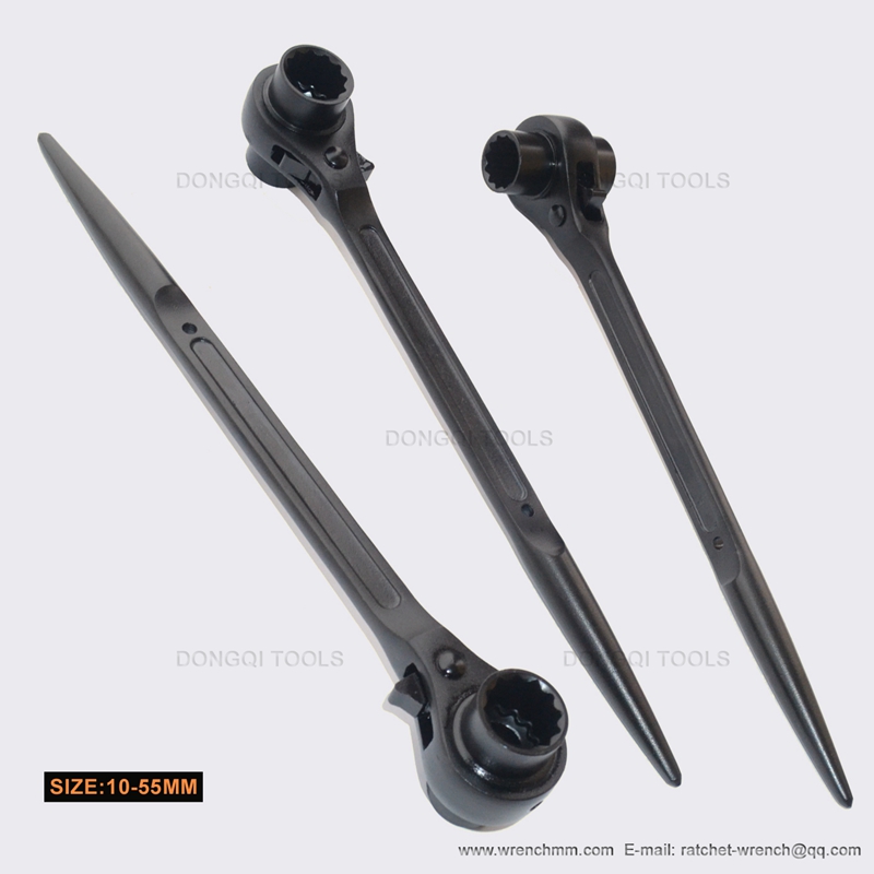 19*22mm Scaffold Ratchet Wrench (Black)